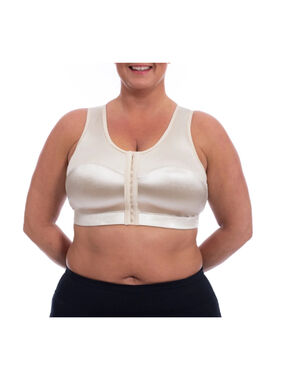 ENELL 2 Full Coverage High Impact Sports Bra Ecru Back Support Bust 38-42" NL100